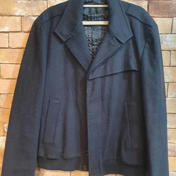 TIME 남성 블랙 더블 자켓 110