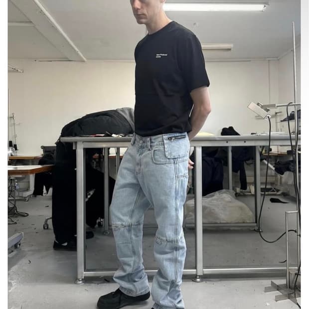 플라스틱 코르티스 주훈 MPa BAG PANTS (STEEL BLUE)