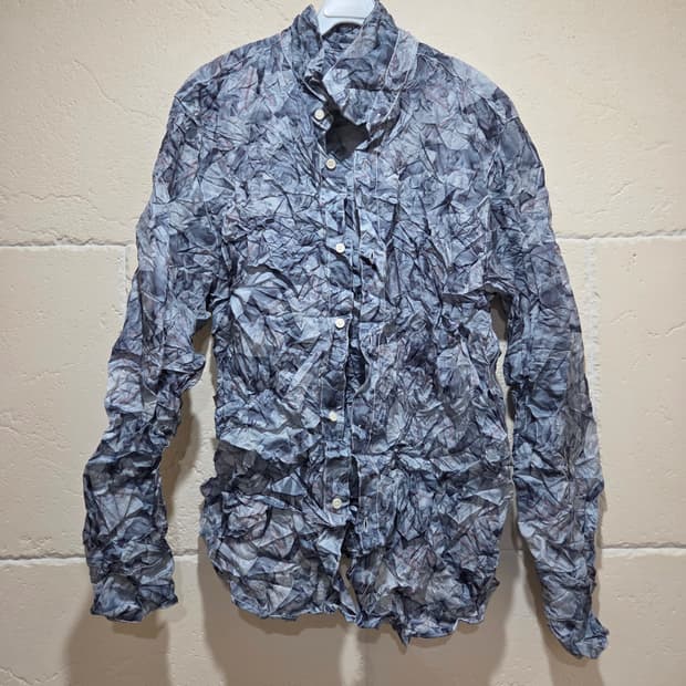 강혁 크링클 에어백 프린트 셔츠 L