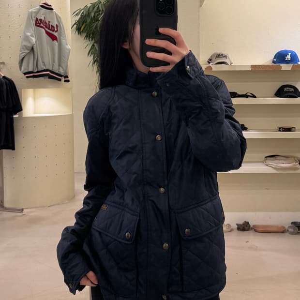 폴로 랄프로렌 캠튼 퀼팅 자켓 네이비 U35