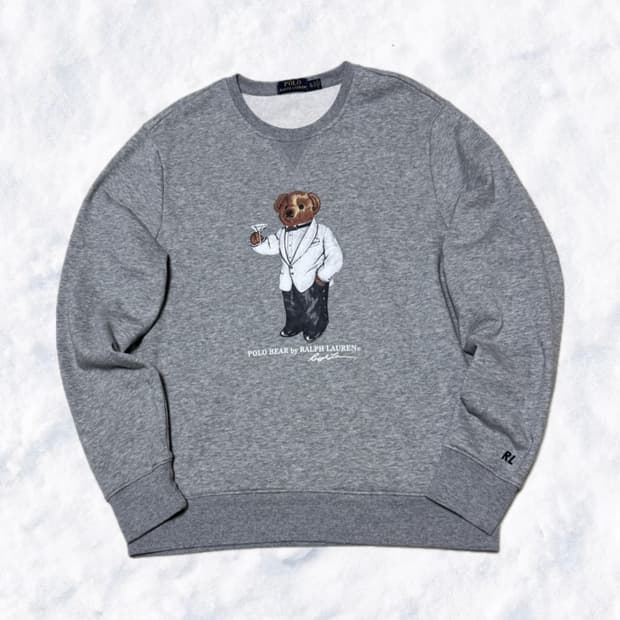 폴로 랄프로렌 테디베어 그레이 맨투맨