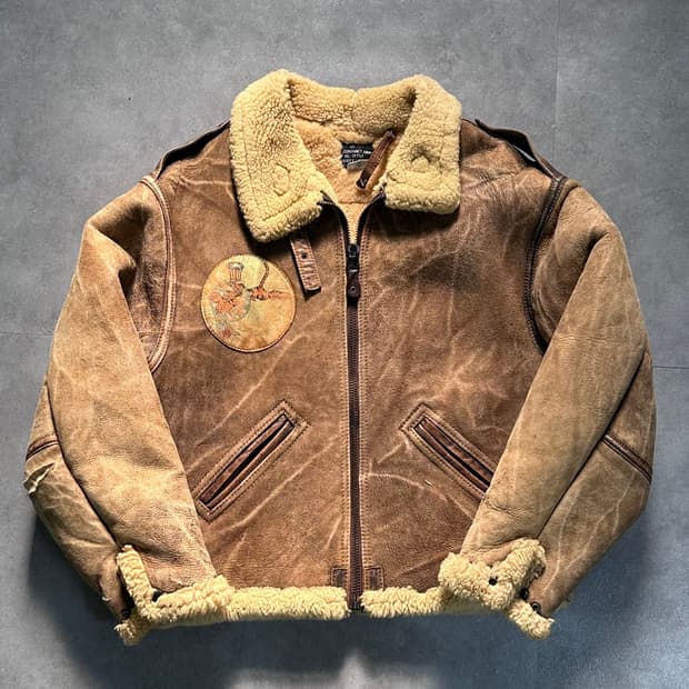 80s 아비렉스 b-11 무스탕 자켓 (va.70)