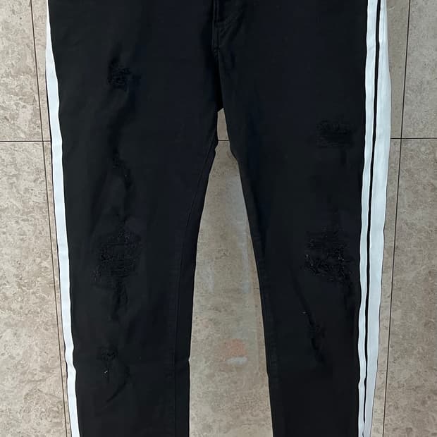 돌체앤가바나 블랙 옆라인 데님 청바지 정품