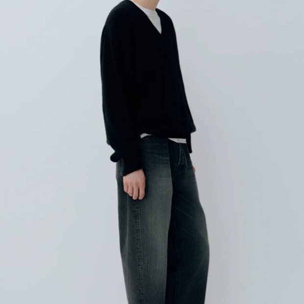 [XS] 26AW ssstein 슈타인 릴렉스 핏 데님 팬츠 블랙