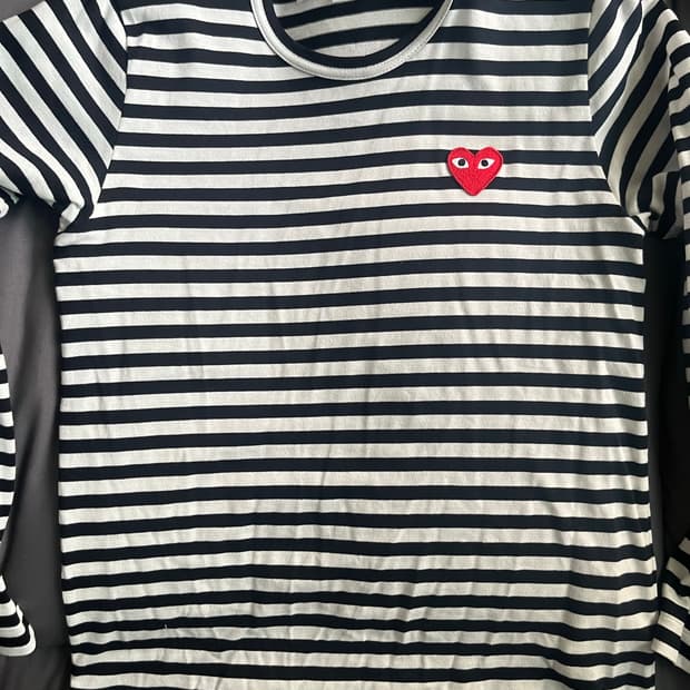 꼼데가르송 스트라이프 롱슬리브 m