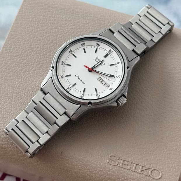 Seiko 세이코 쿼츠 올드 Chronos Day-Date 1980