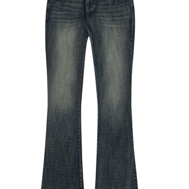 보헤미안서울 빈티지 블루 부츠컷 S