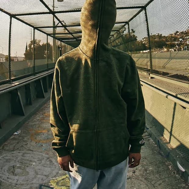 BBC ICECREAM x HUF 김프 풀집 스웨트 파카 후디