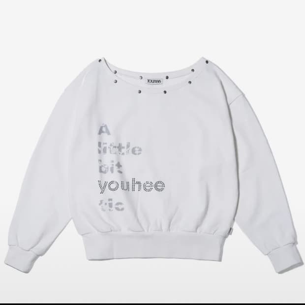 유희 오프숄더 맨투맨