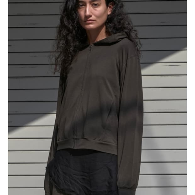 mudule lounge hoodie zipup olive 2