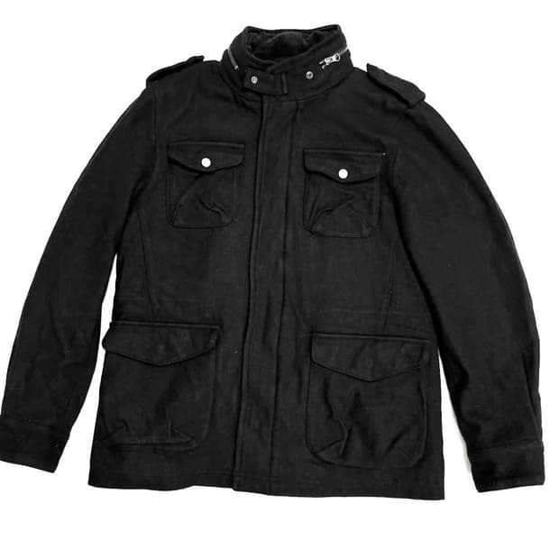 백넘버 - 울 밀리터리 자켓