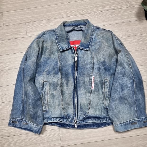 USA 리빙턴 RRR123 블루로즈 트러커 자켓(100)