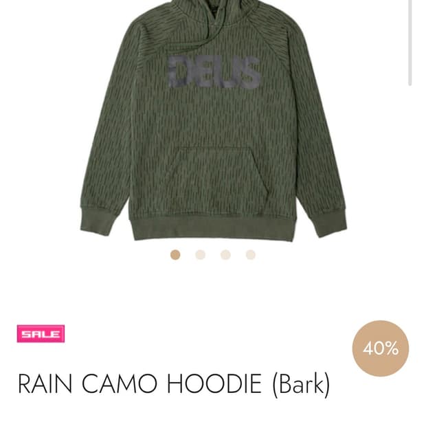데우스 레인 카모 후드티 Bark
