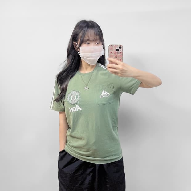 아디다스 맨체스터유나이티드 반팔 티셔츠 카키