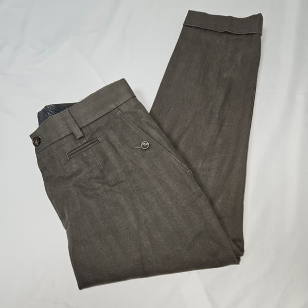 돌체앤가바나 정품 턴업 헤비코튼 슬랙스 팬츠 바지 정장 46