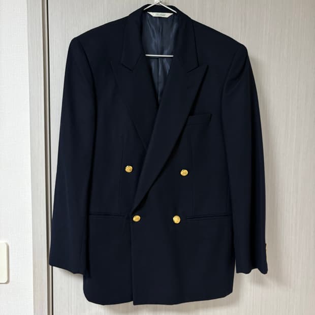 빈티지 금장 버튼 더블 블레이저 자켓 97-100
