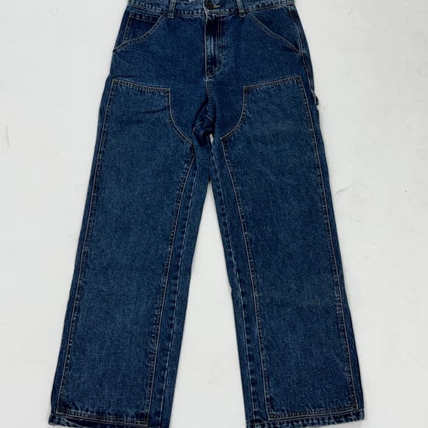 Extraordinary Double knee denim pants