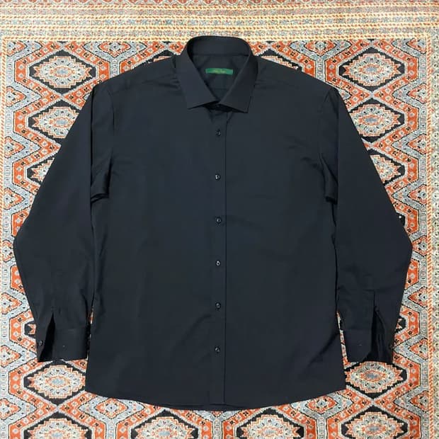 VTG 블랙 드레스셔츠 와이셔츠 남성L