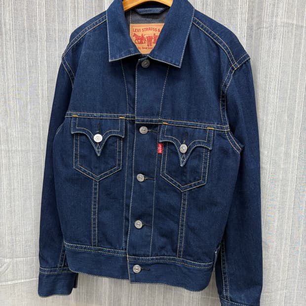 리바이스 빈티지 타입1 아이코닉 스티치 데님 청자켓