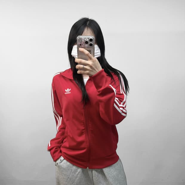 아디다스 파이어버드 트랙탑 져지 레드