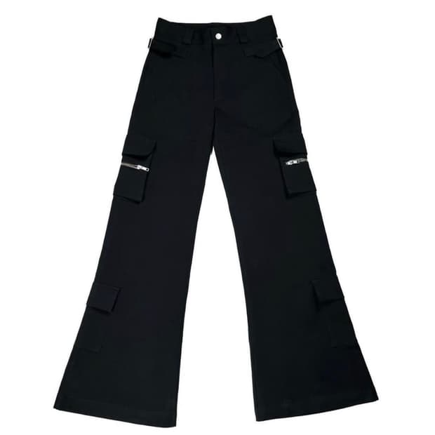 onzan belt flared jean