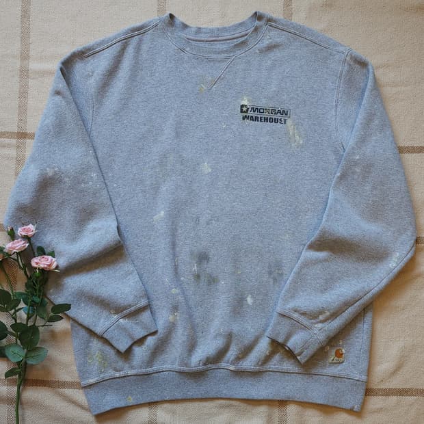 00년대 칼하트 맨투맨 스웻셔츠 트럭 프린팅 오리지널 핏 페인팅  L