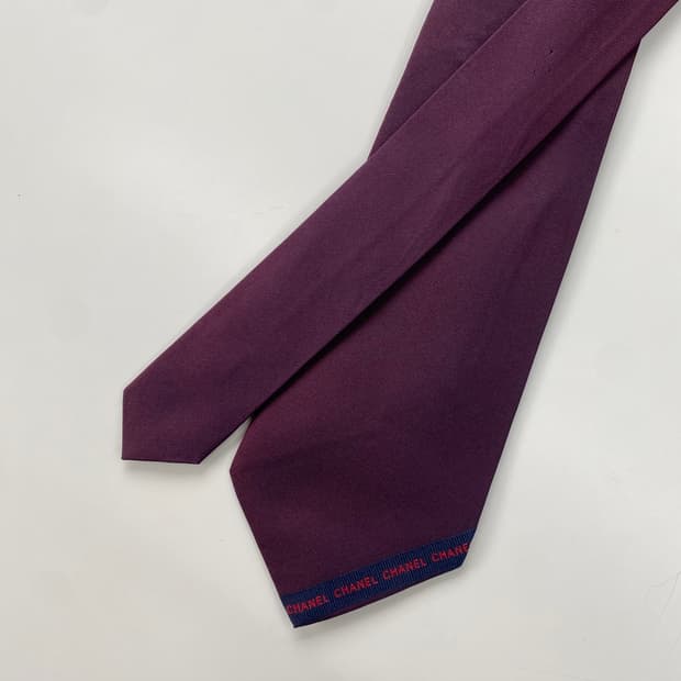 샤넬(CHANEL) 영문로고 명품 정품 넥타이