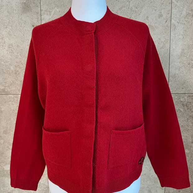 몽클레어 레드 가디건 XS 정품