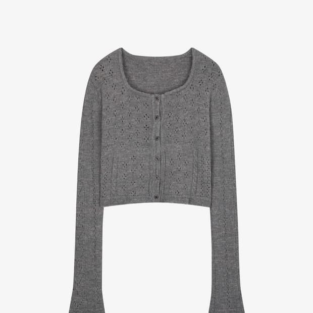 {미착용 새상품} 그로브 리베 가디건 그레이