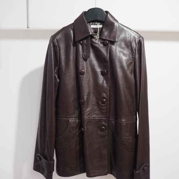 anne basket sheepskin jacket 