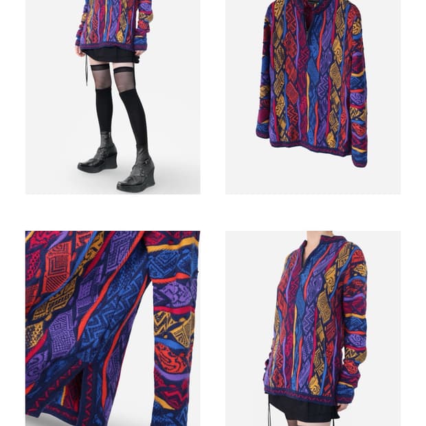 Coogi Australia Multicolor Wool Knit