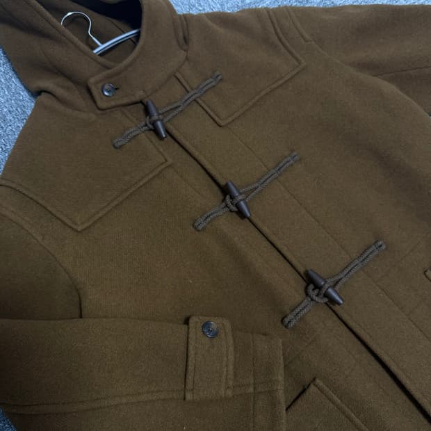 유니클로 브라운 떡볶이 코트 XL