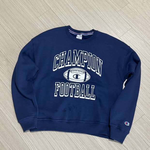 챔피온 풋볼 프린팅 맨투맨