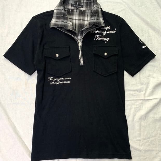 Mind Games 펑크 무드 PK 반팔 티셔츠 M