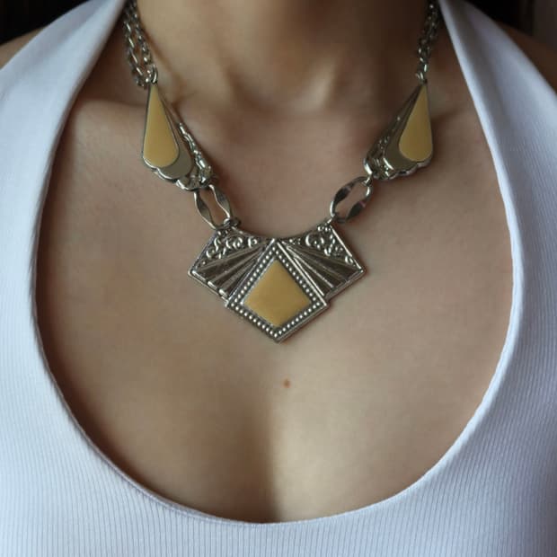 bold metal necklace