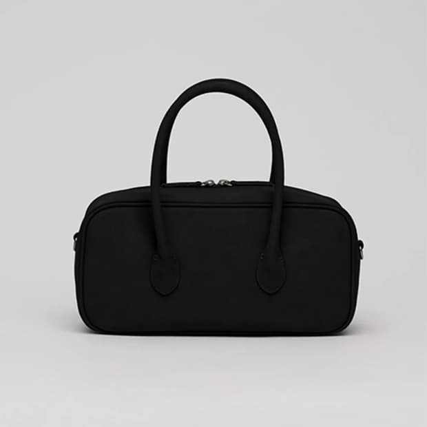 노앤뮤트 바게트 벤토백 스웨이드 블랙