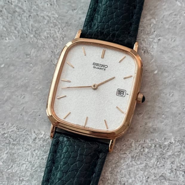 Seiko 세이코 스노우 플래이크 스퀘어 쿼츠