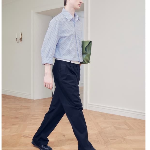 Aieul 스트라이프 셔츠 48 사이즈