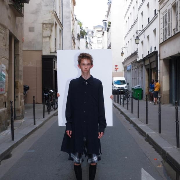 설밤 롱 슬릿 셔츠