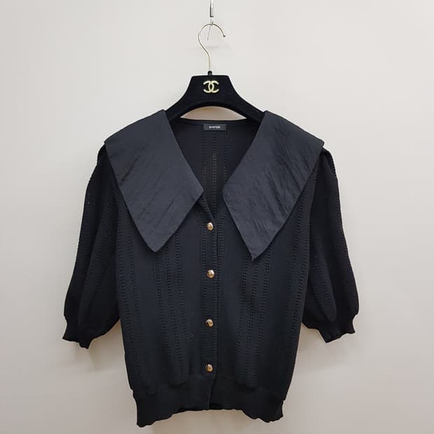 한섬 시스템 2022 카라넥 버튼 니트 가디건 F사이즈