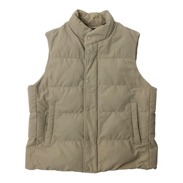 [중고] 유니클로 패딩 조끼 브라운 L