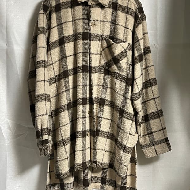 프란넬 롱 체크셔츠 2XL