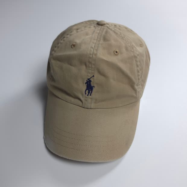 폴로 랄프로렌 포니 로고 가죽 스트랩 볼캡 (OS)