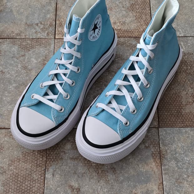 (250)컨버스 척테일러 올스타 더블 스택 데자 블루 하이