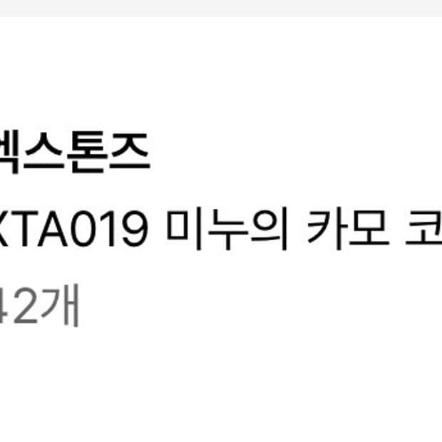 엑스톤즈 카모 모자