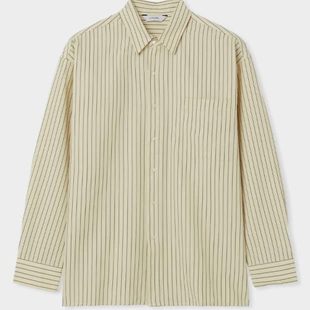 (3) 르마드 시어서커 스트라이프 셔츠 라이트 옐로우