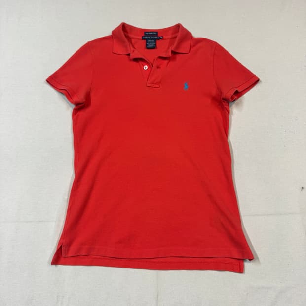 M) 폴로 랄프로렌 포니 슬림핏 딱붙 반팔 카라티 PK 주황 T38