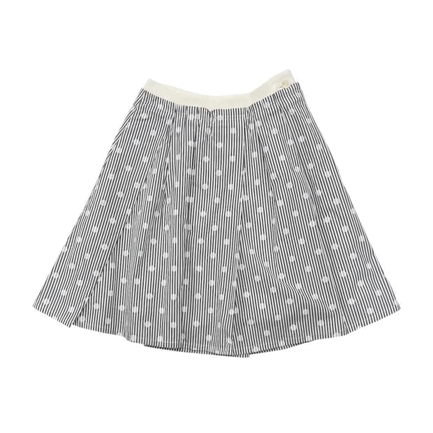 Gomme stripe dot skirt