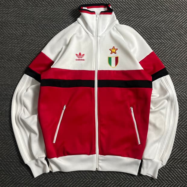 아디다스 09-10 AC밀란 배색 트랙탑 져지o 4631