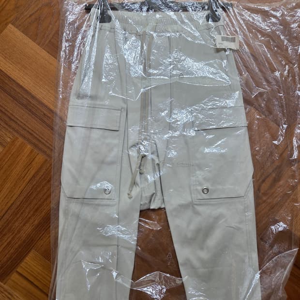 릭오웬스 오이스터 드로스트링 카고 팬츠